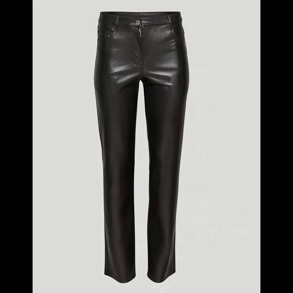 Aritzia Melina Low-Rise Vegan Leather Pants - Picture 1 of 8